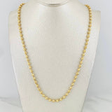 Cadena Militar Diamantado 24.55g / 60cm / 4mm Oro Amarillo 18K