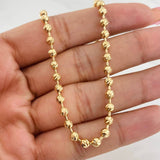 Cadena Militar Diamantado 24.55g / 60cm / 4mm Oro Amarillo 18K