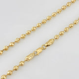 Cadena Militar Diamantado 24.55g / 60cm / 4mm Oro Amarillo 18K