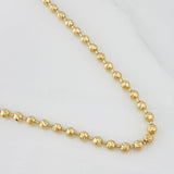 Cadena Militar Diamantado 24.55g / 60cm / 4mm Oro Amarillo 18K