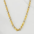 Cadena Rustica Espiga 11.55g / 55cm / 5.03mm Dos Oros Amarillo Blanco 18K