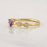 Anillo Corazón 1.55g / T4 3/4 Oro Amarillo 18K