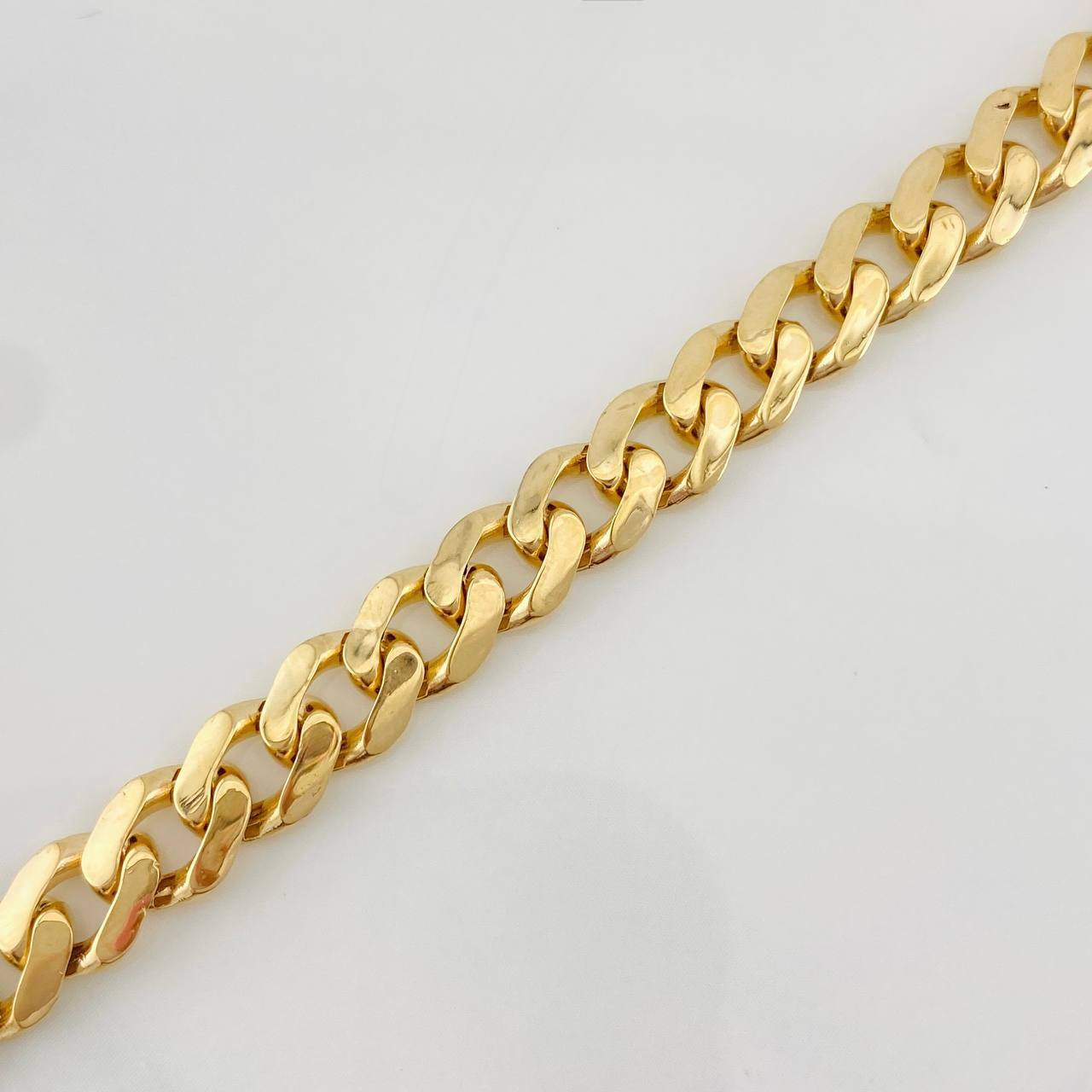 Pulso Cubana 9.8g / 20cm / 6.53mm Oro Amarillo 18K