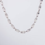 Cadena Rustica Corona 15.85g / 65cm / 5mm Oro Blanco 18K
