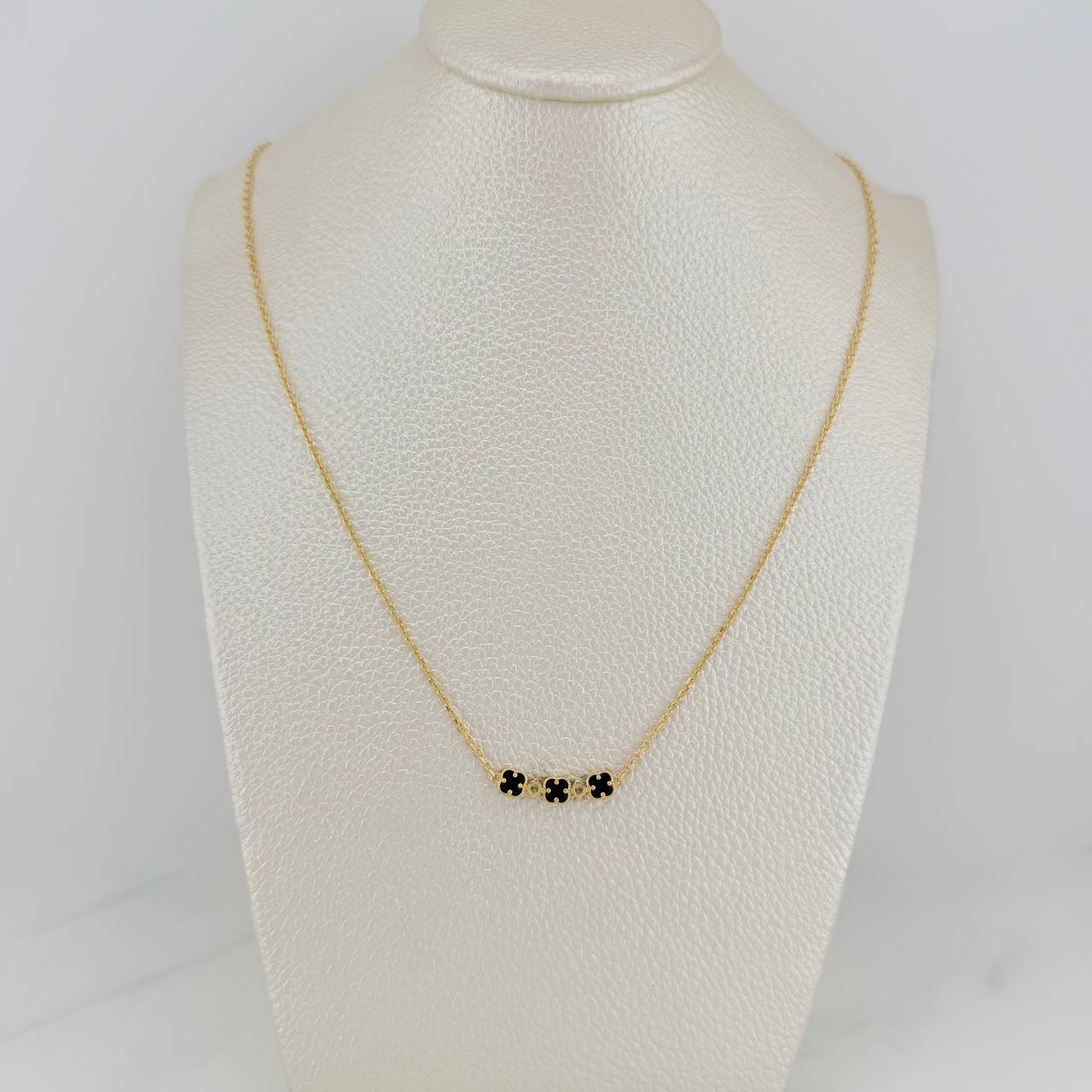 Cadena Trebol Aro Seguido 4gr / 45cm / 0.5mm Oro Amarillo 18K %