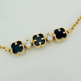 Pulso Trebol Aro Seguido 2.5 g / 18.05 cm / 1.3 mm Oro Amarillo 18K