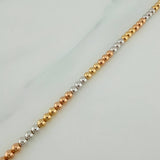 Pulso Militar 6.35gr / 21cm / 2.85mm Tres Oros 18K %