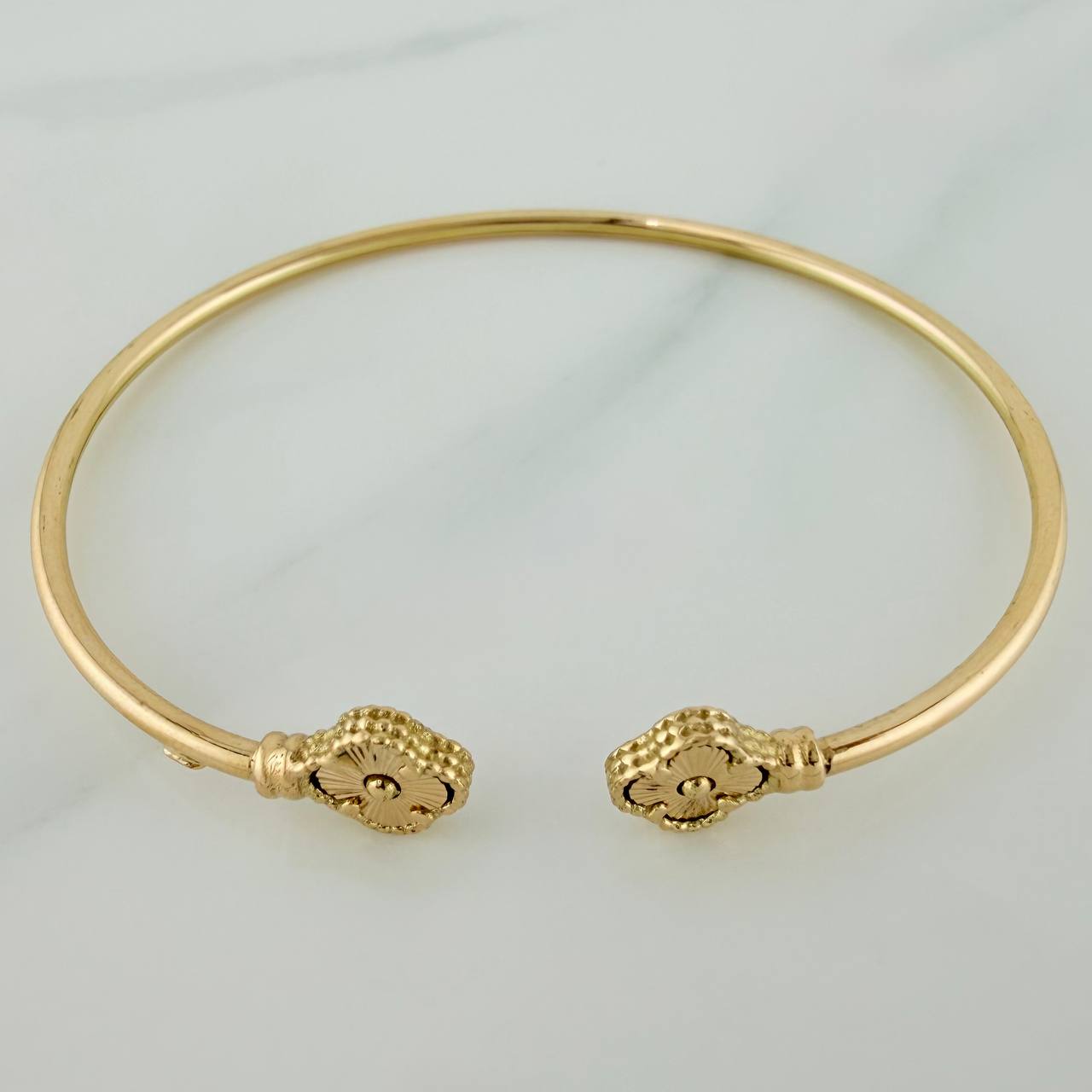 Pulso Trebol 3.4gr / 15.7cm / 2mm Oro Amarillo Nac.Esp. 18K $