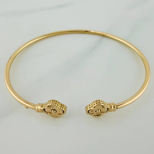 Pulso Trebol 3.4gr / 15.7cm / 2mm Oro Amarillo Nac.Esp. 18K $