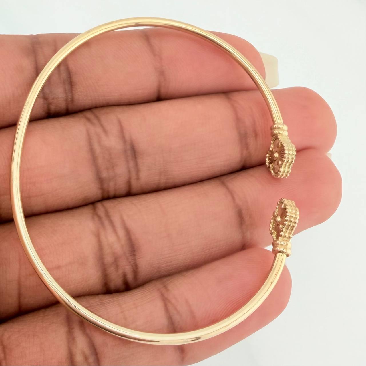 Pulso Trebol 3.4gr / 15.7cm / 2mm Oro Amarillo Nac.Esp. 18K $