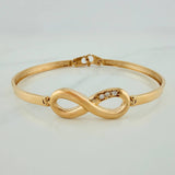 Pulso Infinito 12.95gr / 19.2cm / 4.3mm Oro Amarillo 18K