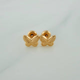 Topos Mariposa 0.85gr / 8mm Oro Amarillo 18K %