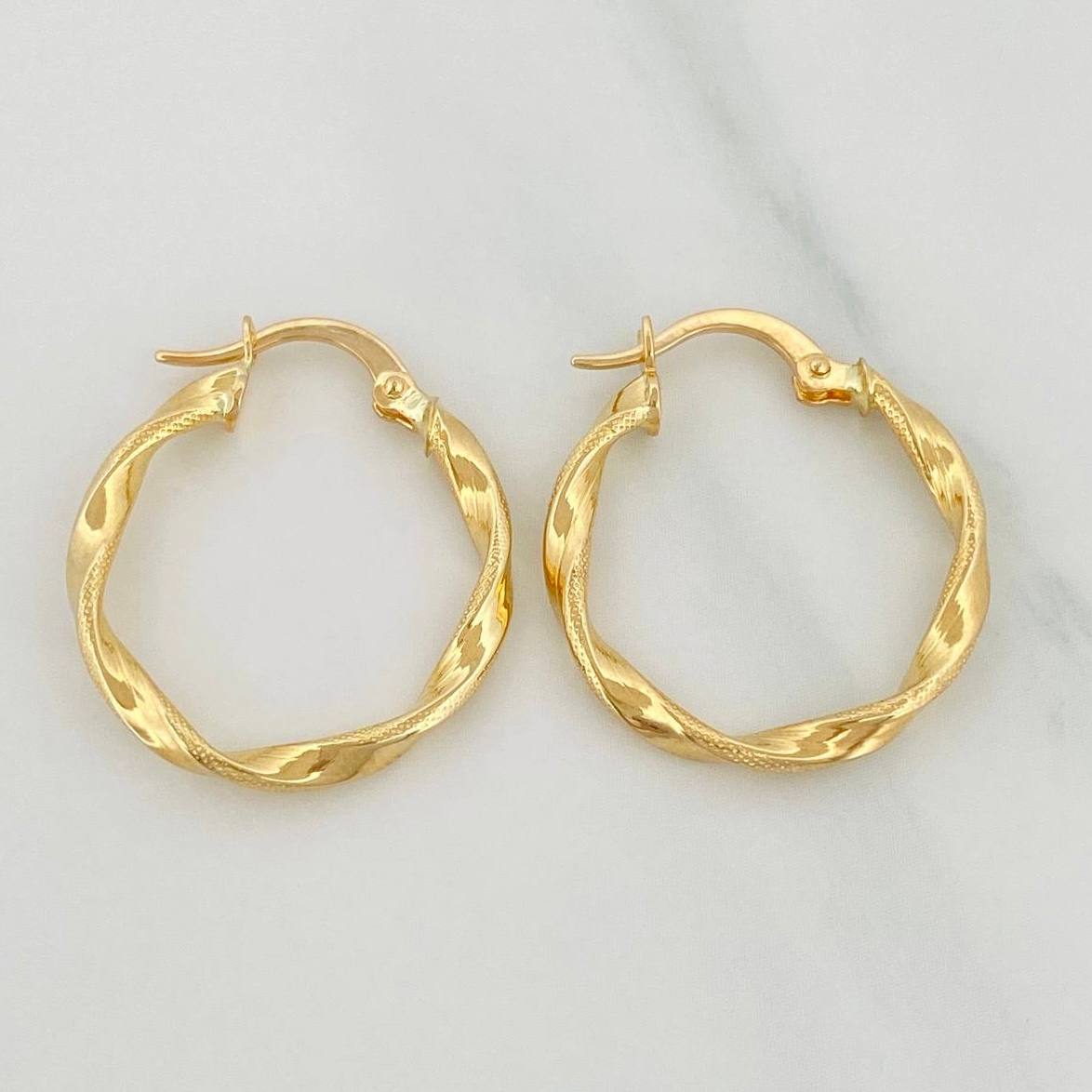 Candongas Asby 1.5 g / 2.3 cm Oro Amarillo 18K