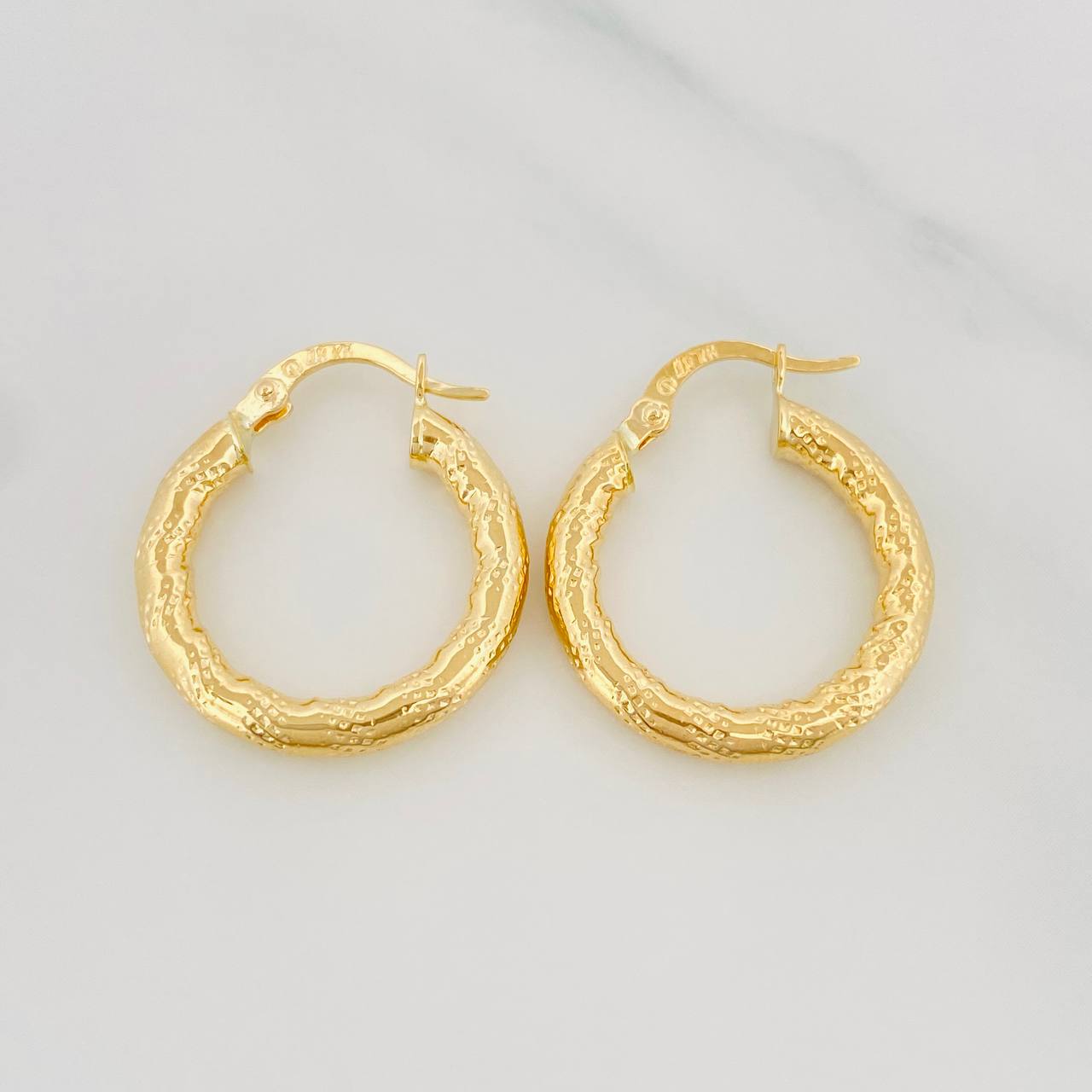 Candongas Noel 2.45 g / 2.3 cm Oro Amarillo 18K