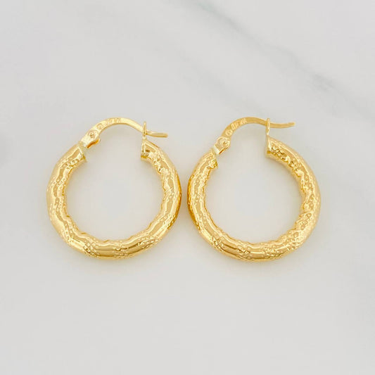 Candongas Noel 2.45 g / 2.3 cm Oro Amarillo 18K