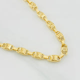 Cadena Rustica Tornillo 17.95g / 60cm / 5.2mm Oro Amarillo 18K