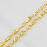 Cadena Rustica Tornillo 17.95g / 60cm / 5.2mm Oro Amarillo 18K