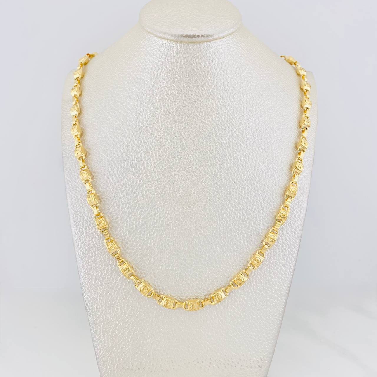 Cadena Rustica Tornillo 17.95g / 60cm / 5.2mm Oro Amarillo 18K