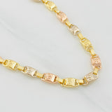 Cadena Rustica Tornillo 15.5g / 60cm / 5.21mm Tres Oros 18K