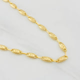 Cadena Rustica Corona 11g / 60cm / 4.55mm Oro Amarillo 18K