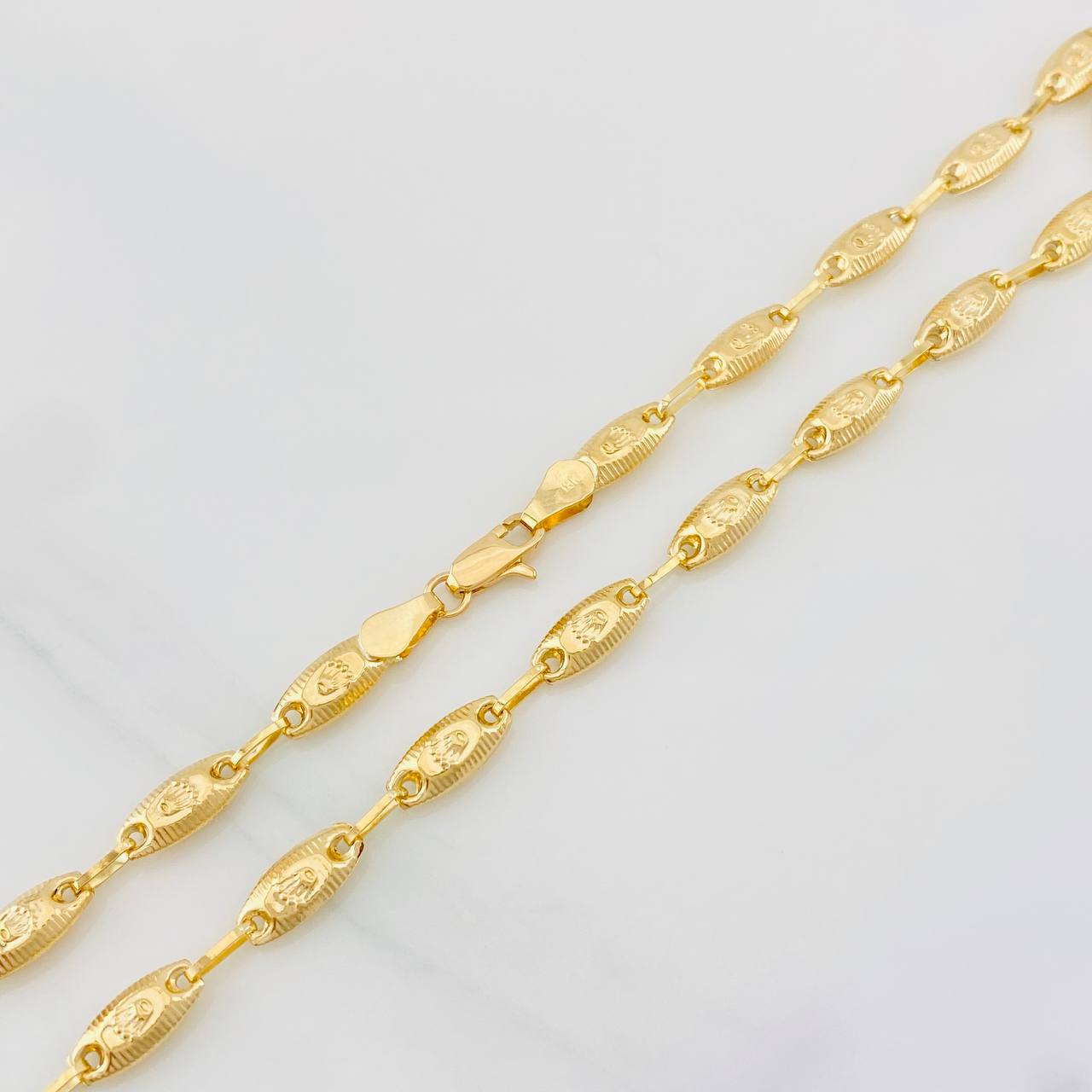Cadena Rustica Corona 11g / 60cm / 4.55mm Oro Amarillo 18K