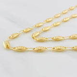 Cadena Rustica Corona 11g / 60cm / 4.55mm Oro Amarillo 18K