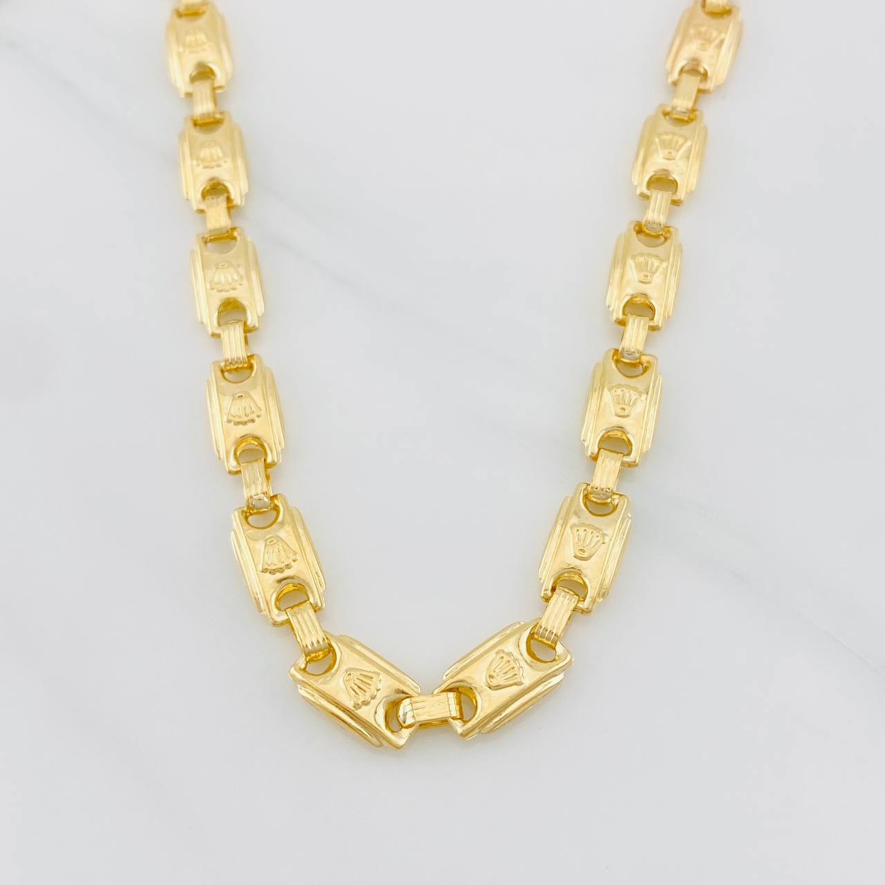 Cadena Rustica Corona 17.05g / 60cm / 5.8mm Oro Amarillo 18K