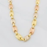 Cadena Rustica Corona 16.1g / 60cm / 5.8mm Tres Oros 18K