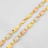 Cadena Rustica Corona 16.1g / 60cm / 5.8mm Tres Oros 18K