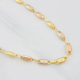 Cadena Rustica Corona 10.4g / 60cm / 4.5mm Tres Oros 18K