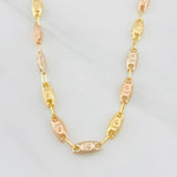 Cadena Rustica Corona 10.4g / 60cm / 4.5mm Tres Oros 18K