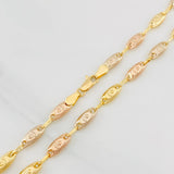 Cadena Rustica Corona 10.4g / 60cm / 4.5mm Tres Oros 18K