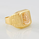 Anillo Rostro Cristo 4g / T9 Dos Oros Amarillo Rosa 18K