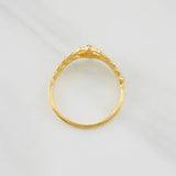 Anillo Corona Corazón 15's 1.5g / T6 3/4 Oro Amarillo 18K