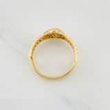 Anillo Correa Corona 3.75g / T6 Dos Oros Amarillo Rosa 18K