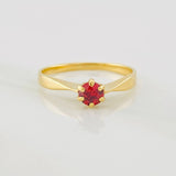 Anillo Solitario 1.65g / T4 1/2 Oro Amarillo 18K