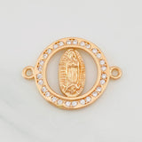 Herraje Virgen Guadalupe 2.15g / 2.3cm Oro Rosa 18K