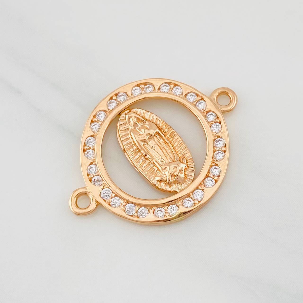 Herraje Virgen Guadalupe 2.15g / 2.3cm Oro Rosa 18K
