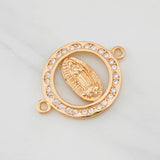 Herraje Virgen Guadalupe 2.15g / 2.3cm Oro Rosa 18K