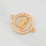 Herraje Virgen Guadalupe 2.15g / 2.3cm Oro Rosa 18K