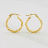 Candongas Mary 1.5g / 1.9cm Oro Amarillo 18K