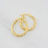 Candongas Mary 1.2g / 1.9cm Oro Amarillo 18K