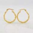 Candongas Mary 1.2g / 1.9cm Oro Amarillo 18K