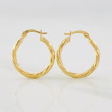 Candongas Mary 1.2g / 1.9cm Oro Amarillo 18K