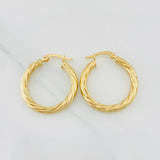 Candongas Mary 2.15g / 2.4cm Oro Amarillo 18K
