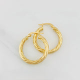 Candongas Mary 2.15g / 2.4cm Oro Amarillo 18K