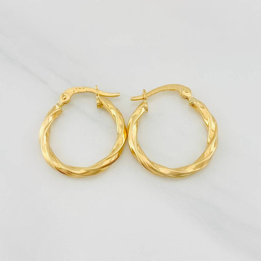 Candongas Kari 1.4g / 1.9cm Oro Amarillo 18K