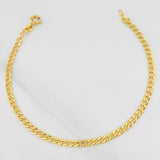 Pulso Cubano 2.5g / 20.3cm / 3.32mm Oro Amarillo 18K