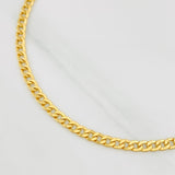 Cadena Cubana 5.85g / 70cm / 4.3mm Oro Amarillo 18K