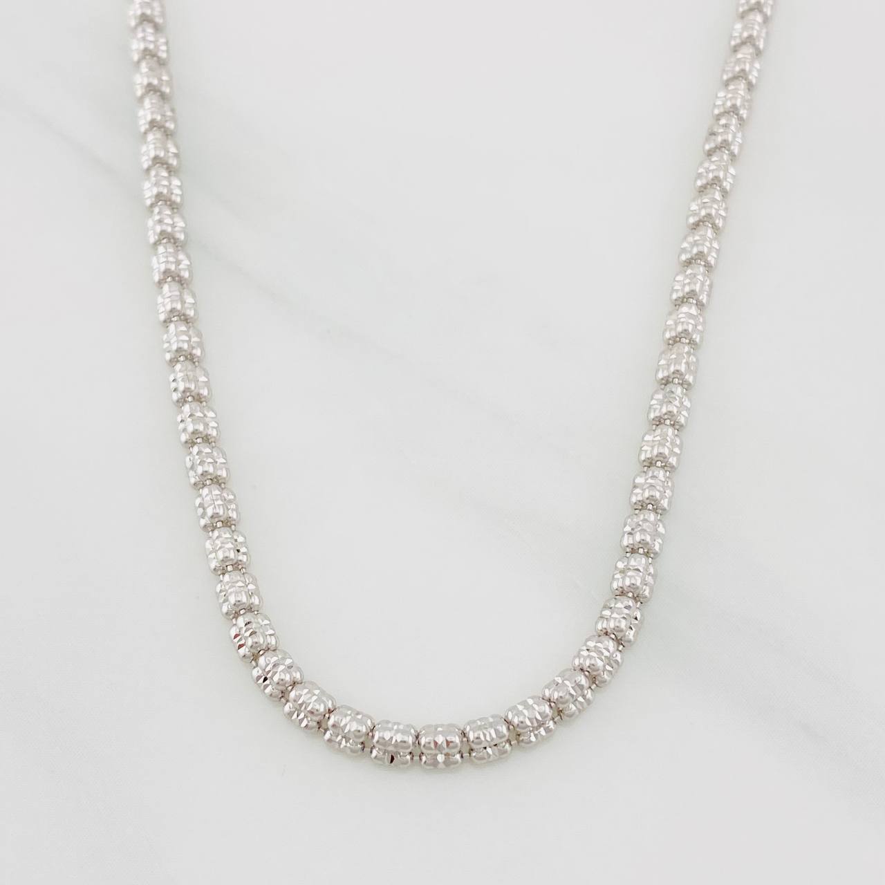Cadena Ice 11.75g / 60cm / 2.42mm Oro Blanco 18K